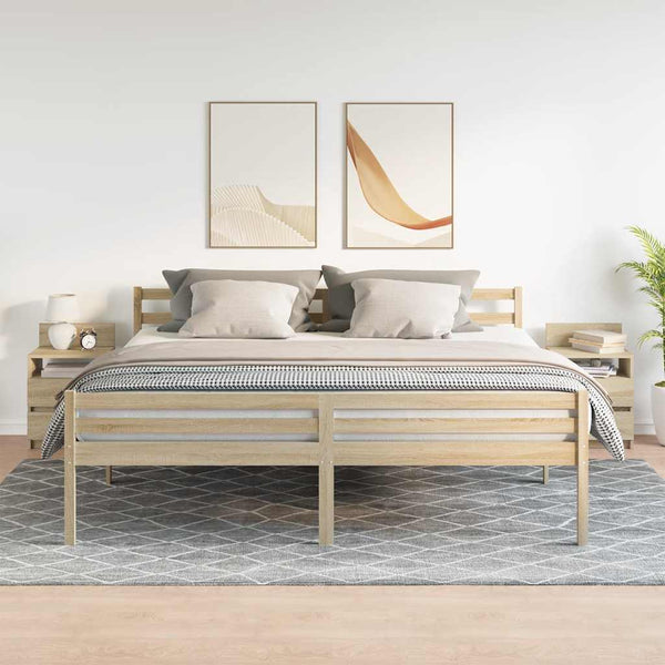 Nachttische 2er Set Sonoma-Eiche 40x33x60 cm