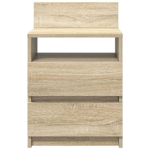 Nachttische 2er Set Sonoma-Eiche 40x33x60 cm