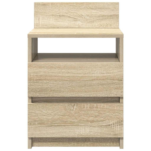 Nachttische 2er Set Sonoma-Eiche 40x33x60 cm