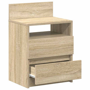 Nachttische 2er Set Sonoma-Eiche 40x33x60 cm