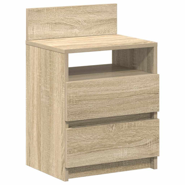 Nachttische 2er Set Sonoma-Eiche 40x33x60 cm
