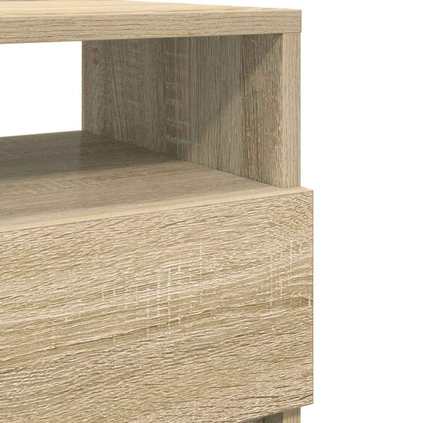 Nachttische 2er Set Sonoma-Eiche 40x33x60 cm