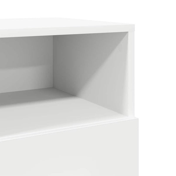 Nachttische Weiß 2er-Set mit Schubladen