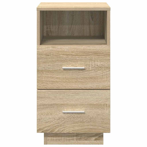 vidaXL Table de chevet à 2 tiroirs Chêne Sonoma 36x36x68 cm