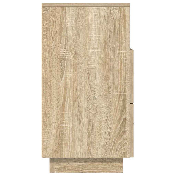 vidaXL Table de chevet à 2 tiroirs Chêne Sonoma 36x36x68 cm