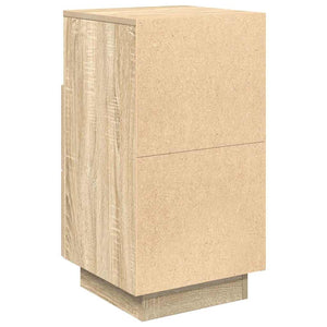 vidaXL Table de chevet à 2 tiroirs Chêne Sonoma 36x36x68 cm