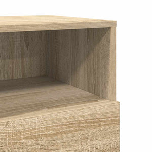 vidaXL Table de chevet à 2 tiroirs Chêne Sonoma 36x36x68 cm