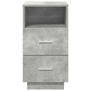 Nachttische 2er Set Betongrau 36x36x68 cm
