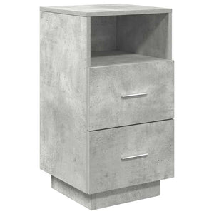 Nachttische 2er Set Betongrau 36x36x68 cm