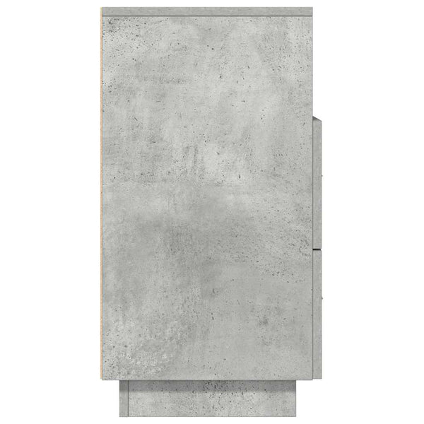 Nachttische 2er Set Betongrau 36x36x68 cm