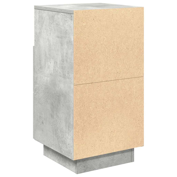 Nachttische 2er Set Betongrau 36x36x68 cm