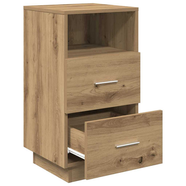 Nachttisch Artisan-Eiche mit 2 Schubladen