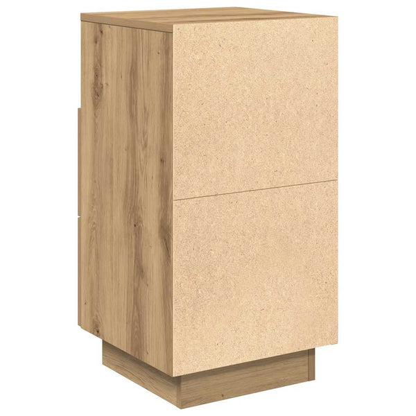 Nachttisch Artisan-Eiche mit 2 Schubladen