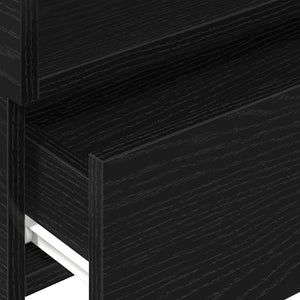 Schwarzer Wand-Nachttisch 45x26x28,5 cm