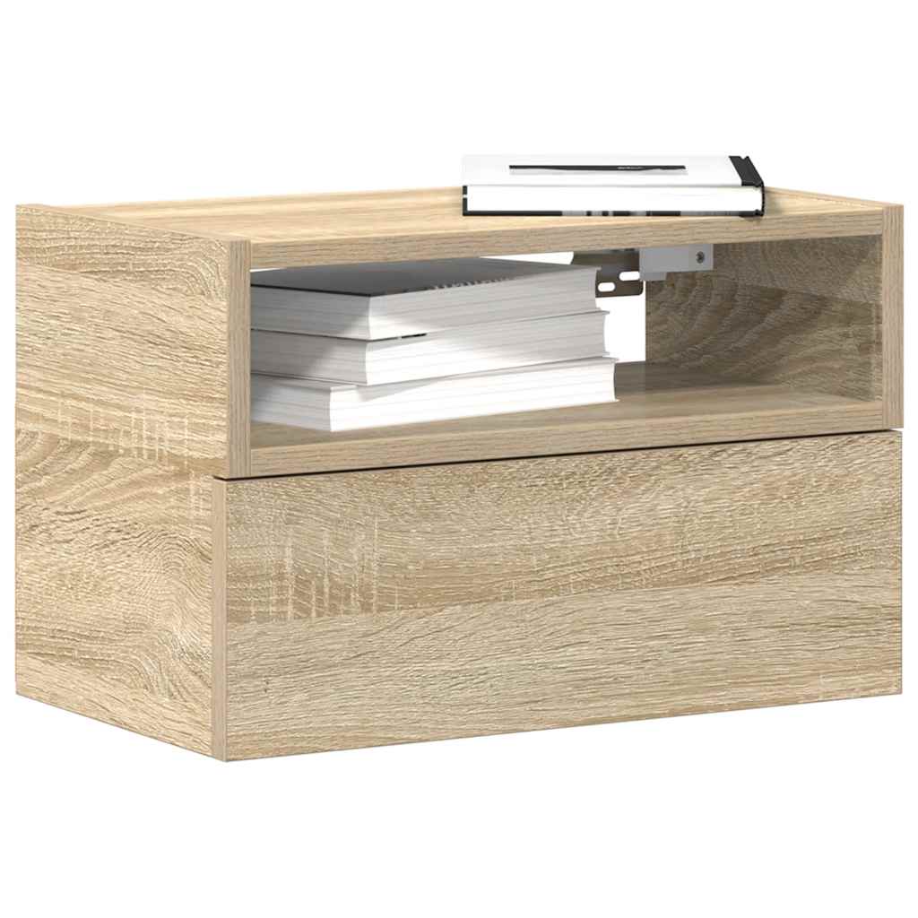 Wand-Nachttisch Sonoma Eiche 45x26x28,5 cm