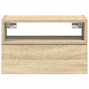 vidaXL Tables de chevet murales 2 pcs Chêne sonoma 45x26x28,5 cm