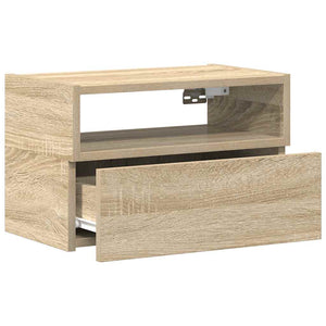 vidaXL Tables de chevet murales 2 pcs Chêne sonoma 45x26x28,5 cm