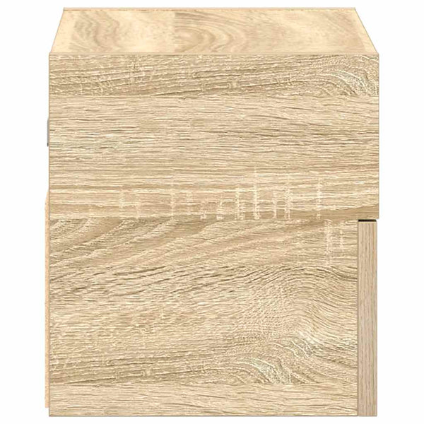 vidaXL Tables de chevet murales 2 pcs Chêne sonoma 45x26x28,5 cm