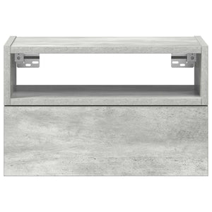 Wand-Nachttisch Betongrau 45 cm