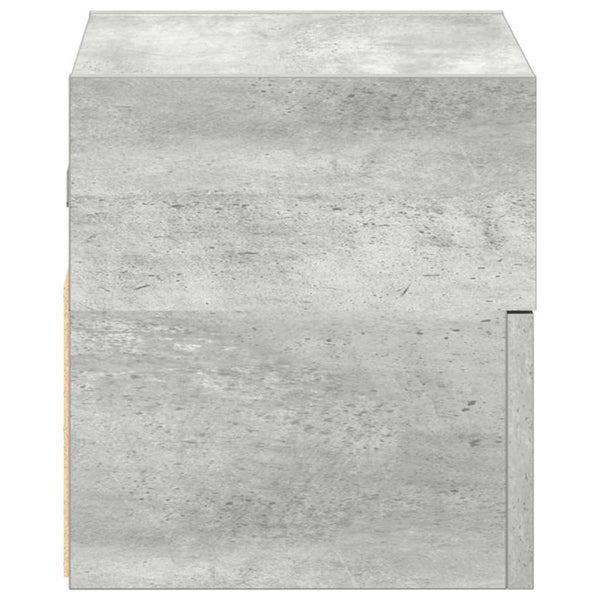 Wand-Nachttisch Betongrau 45 cm