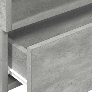 Wand-Nachttisch Betongrau 45 cm
