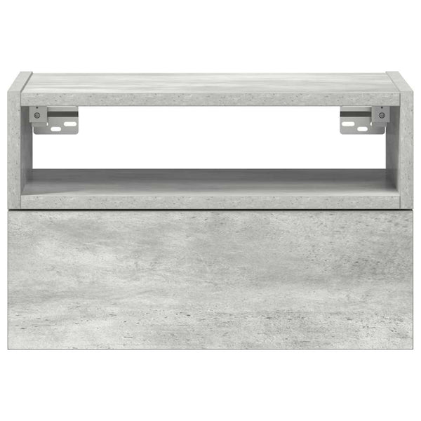 Wand-Nachttische, 2er-Set, Betongrau