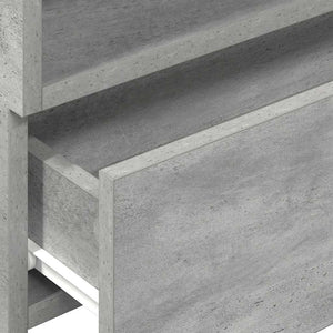 Wand-Nachttische, 2er-Set, Betongrau