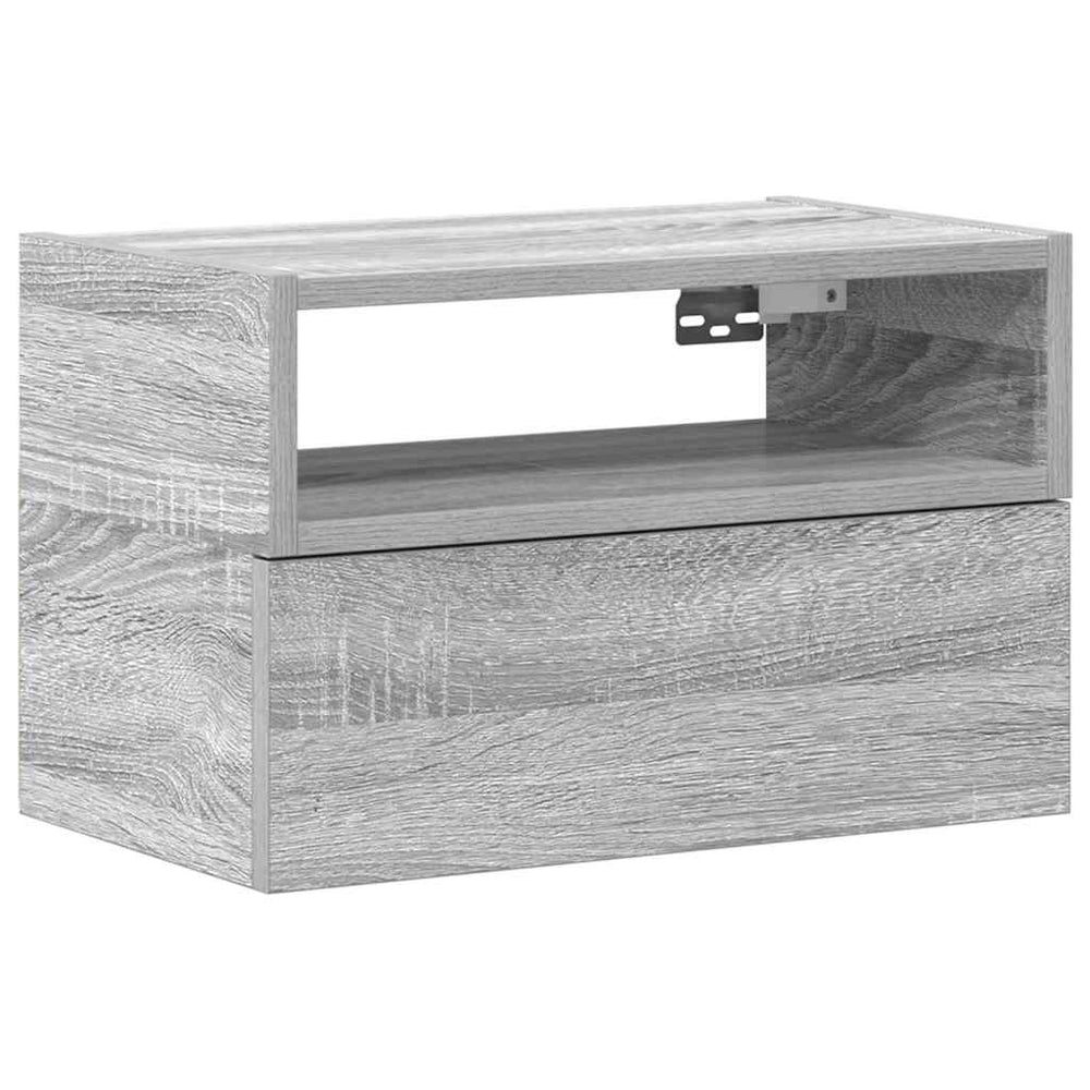 Wand-Nachttisch Grau Sonoma 45 cm