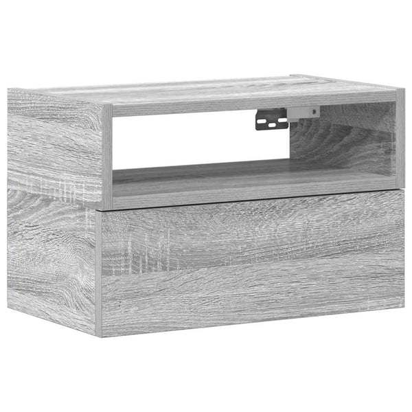 Wand-Nachttisch Grau Sonoma 45 cm