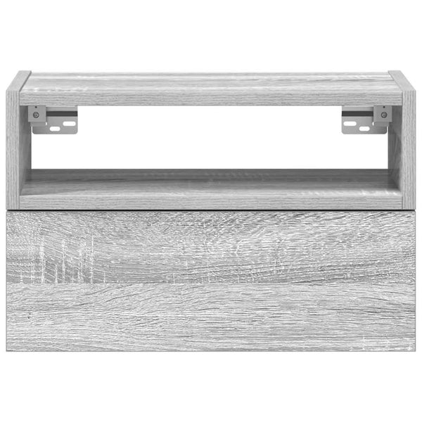 Wand-Nachttisch Grau Sonoma 45 cm