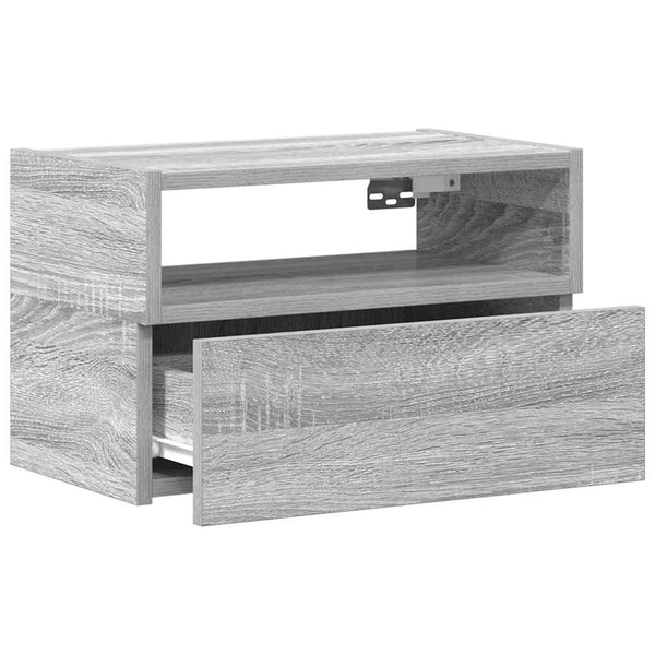 Wand-Nachttisch Grau Sonoma 45 cm