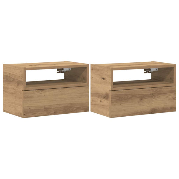 Wand Nachttische 2er Set Artisan-Eiche