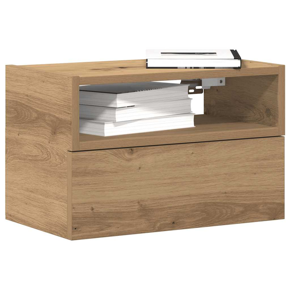 Wand Nachttische 2er Set Artisan-Eiche