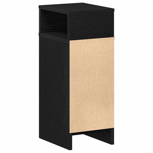 Nachttische Schwarz mit Schublade, 2er Set
