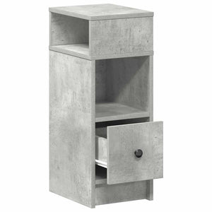 Betongrauer Nachttisch mit Schublade