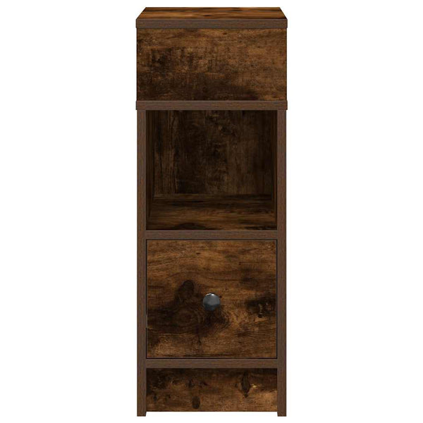 Nachttische 2er Set Räuchereiche 25x31x66 cm
