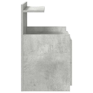 Nachttische 2er-Set Betongrau