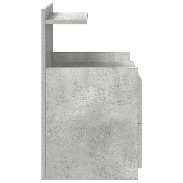 Nachttische 2er-Set Betongrau