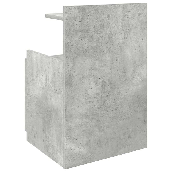 Nachttische 2er-Set Betongrau