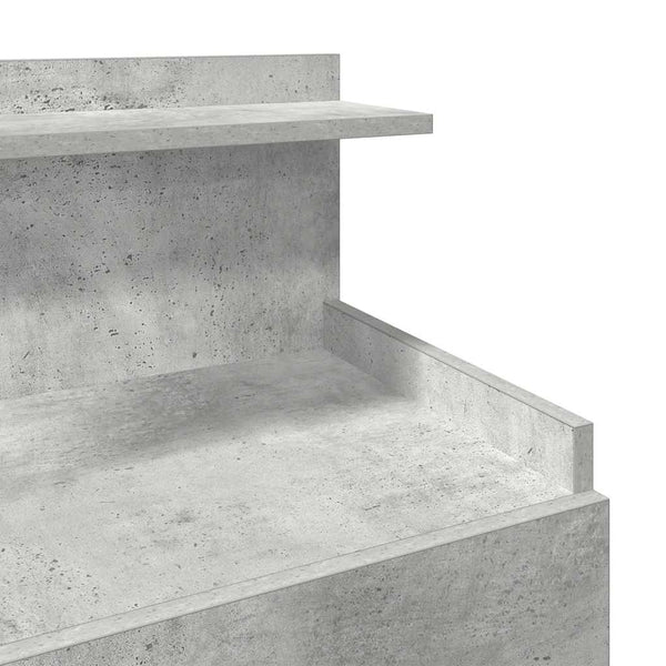 Nachttische 2er-Set Betongrau