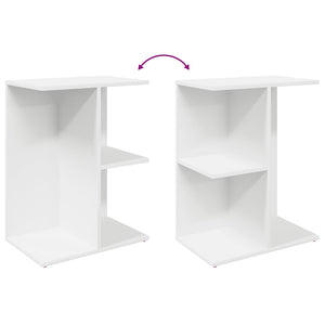 Nachttische 2er Set Weiß Holz