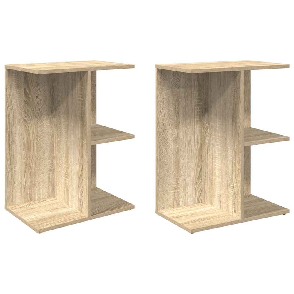 vidaXL Nightstands 2 pcs. Sonoma Oak 46.5x29x61 cm Engineered Wood
