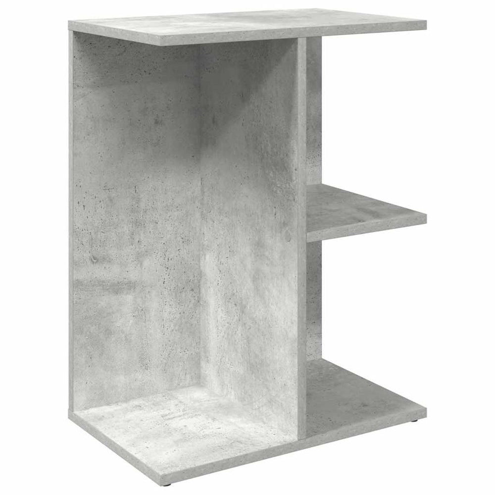 Betongrauer Nachttisch mit Stauraum