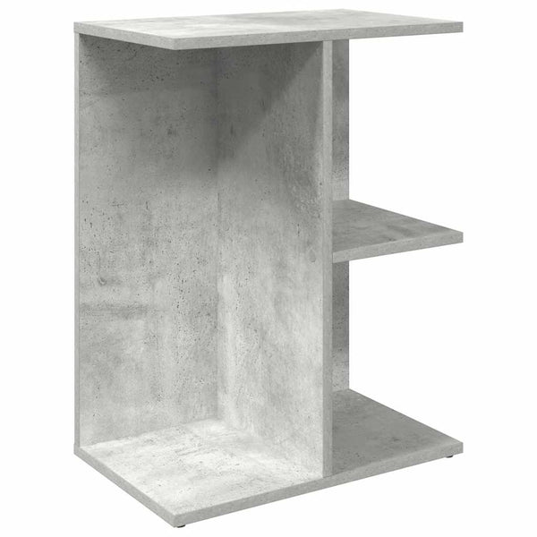 Betongrauer Nachttisch mit Stauraum