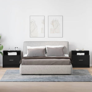 Nachttische mit Schublade, 2er Set, Eichen-Optik