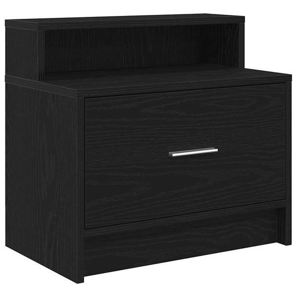 Nachttische mit Schublade, 2er Set, Eichen-Optik
