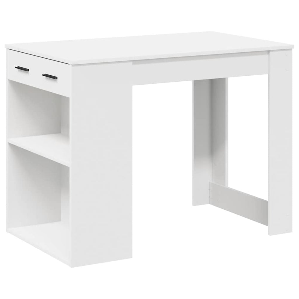 Schreibtisch Weiß mit Schubladen 102x62 cm
