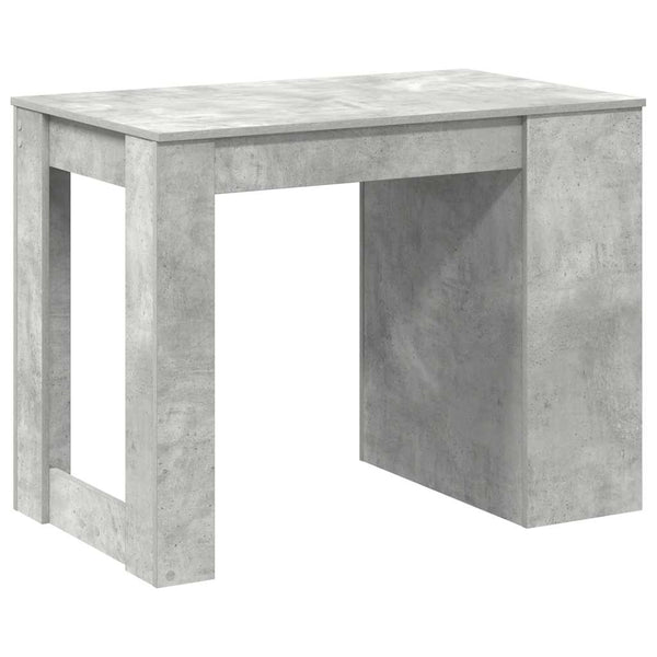 Schreibtisch Betongrau mit Schubladen