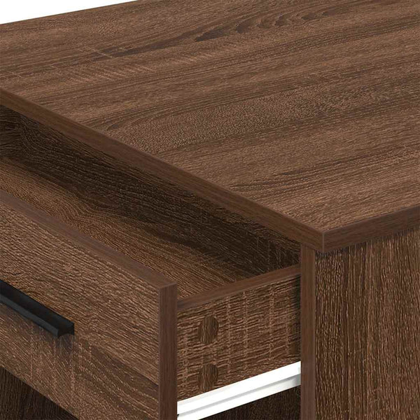 Schreibtisch Braun Eichen-Optik mit Schubladen