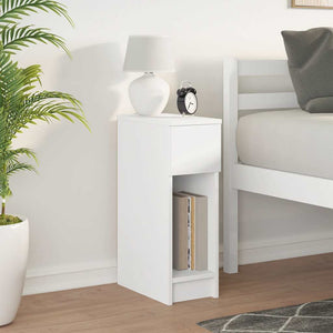 Weißer Nachttisch mit Schublade 20x36x60 cm